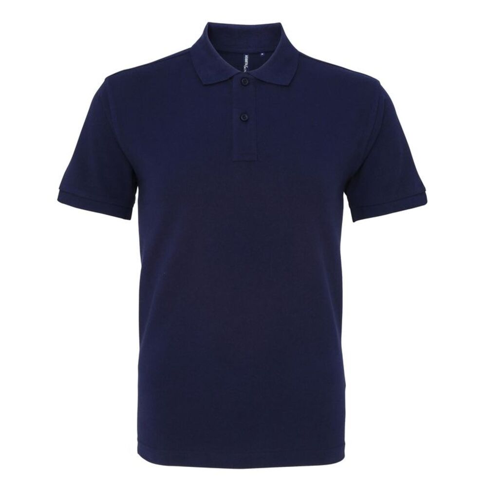 Asquith & Fox Mens Plain Polo Shirt / Navy